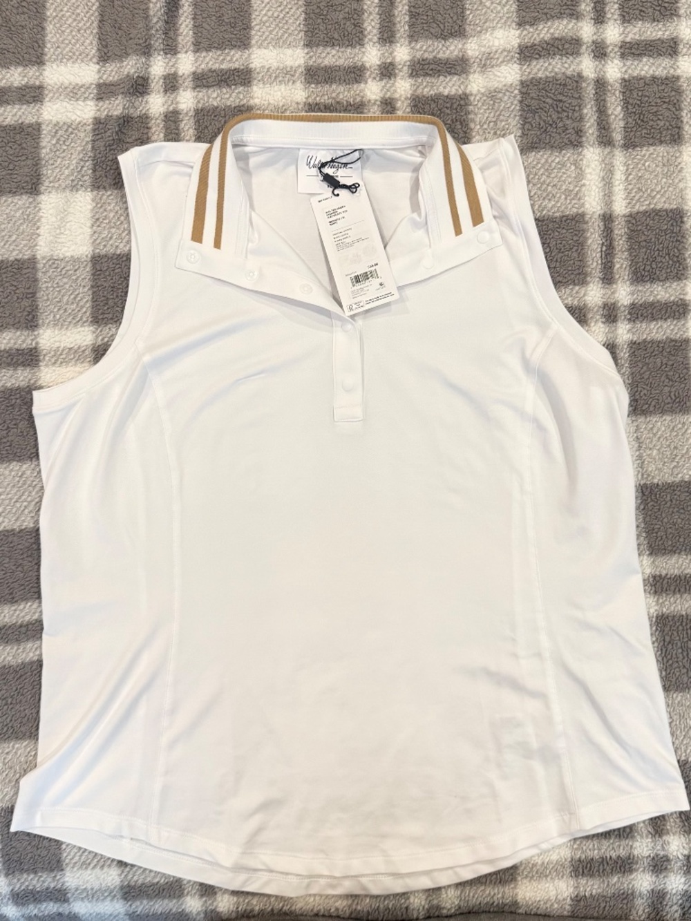 NWT Walter Hagen Fashion Sleeveless Top White Women's Size XL